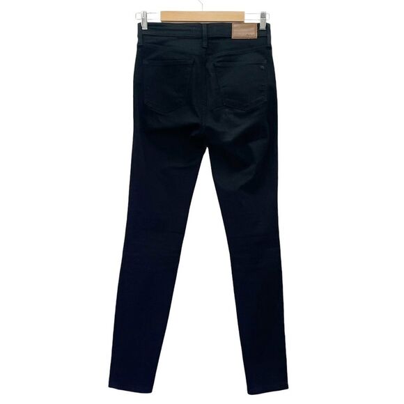 Madewell Tall 9” Mid-Rise Skinny Jeans in ISKO Stay Black Size 26T | 2 Tall - Picture 3 of 14